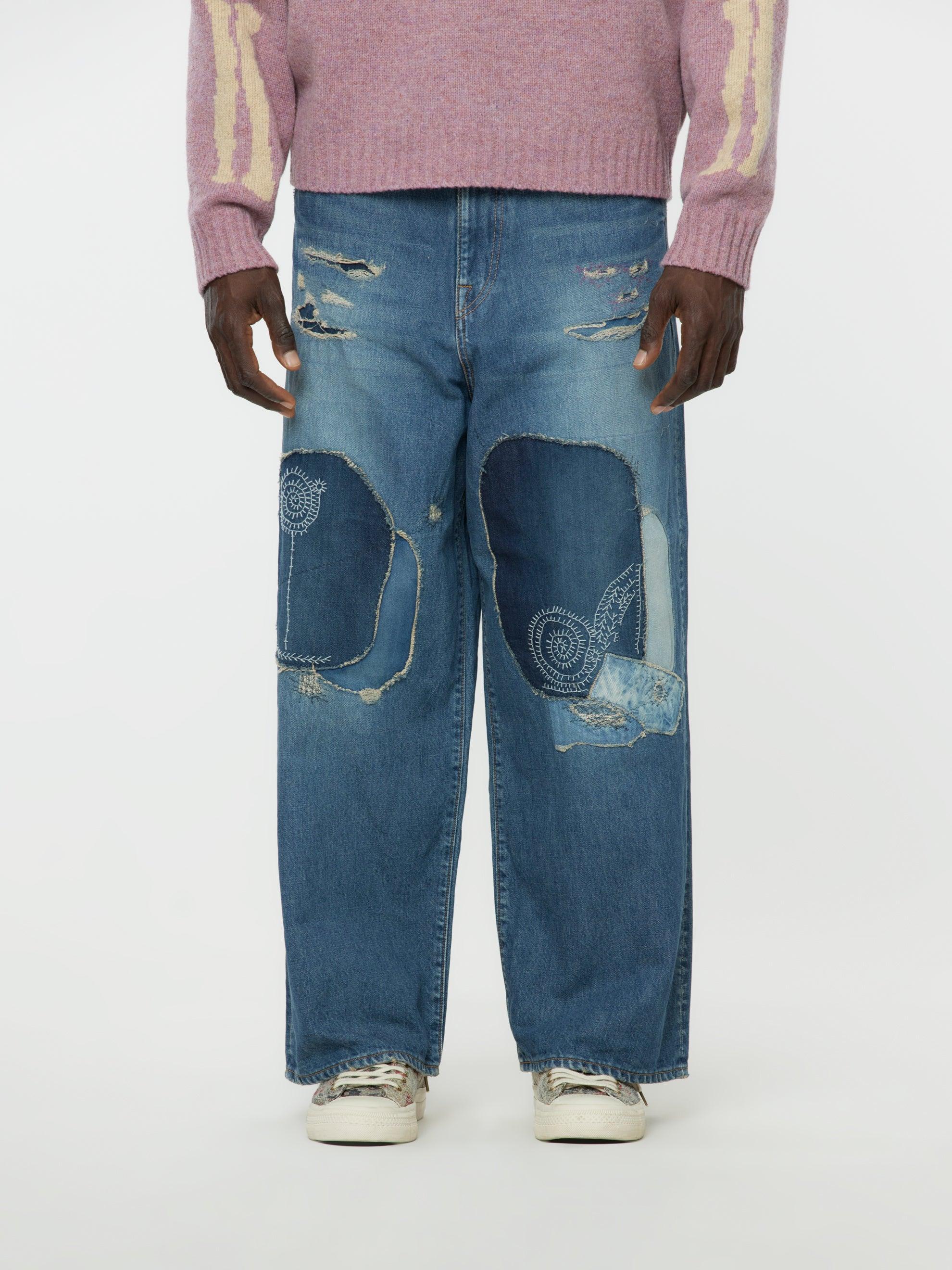 14oz Denim Port Baggy Hippie Pants Product Image