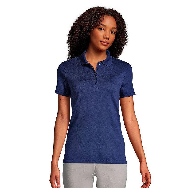 Womens Lands End Supima Cotton Polo Shirt Product Image