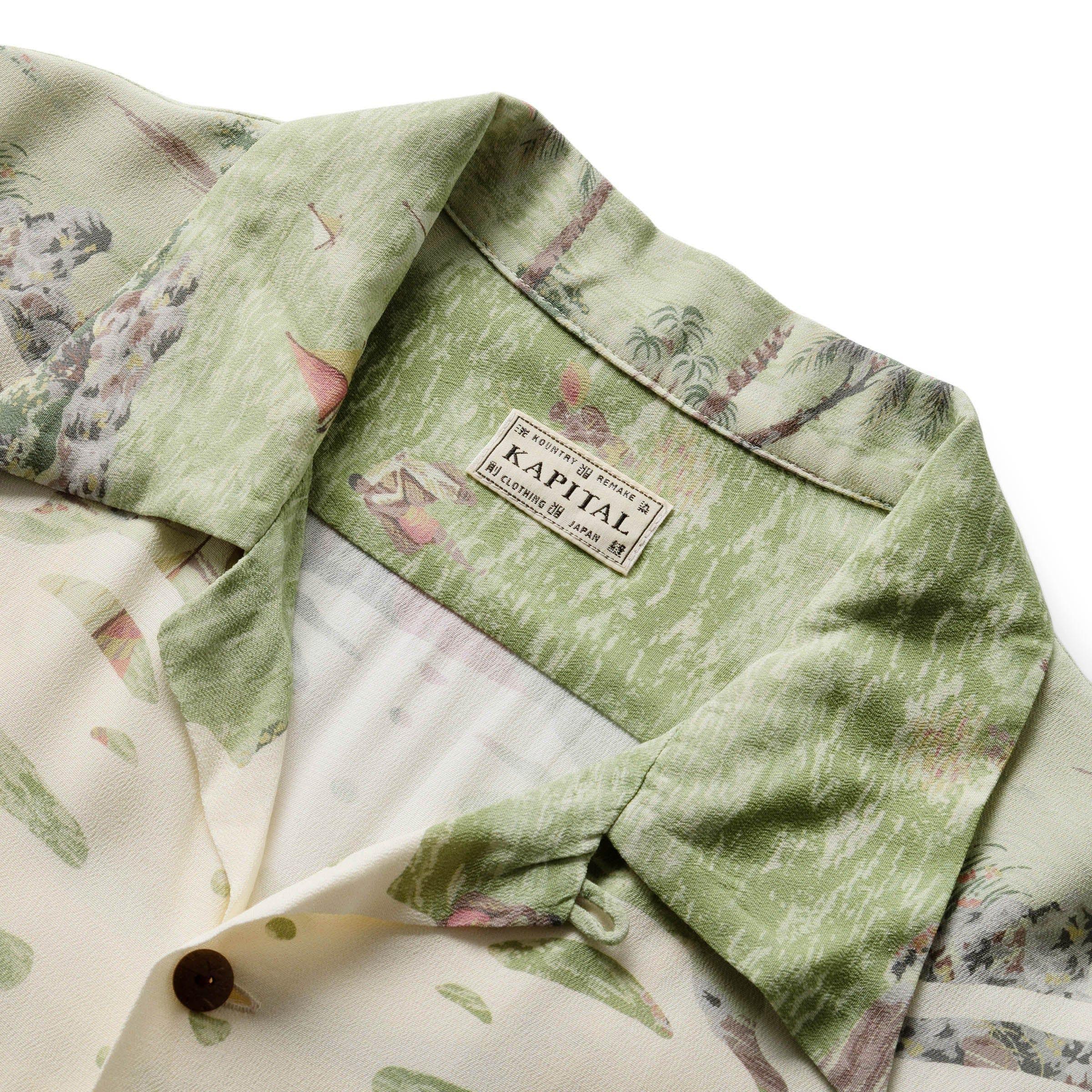 RAYON KAMEKAMA BONE ALOHA SHIRT Product Image