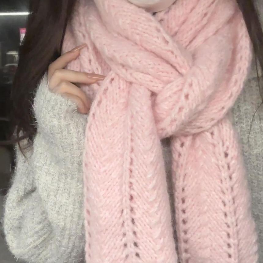 Eyelet Knit Scarf product image