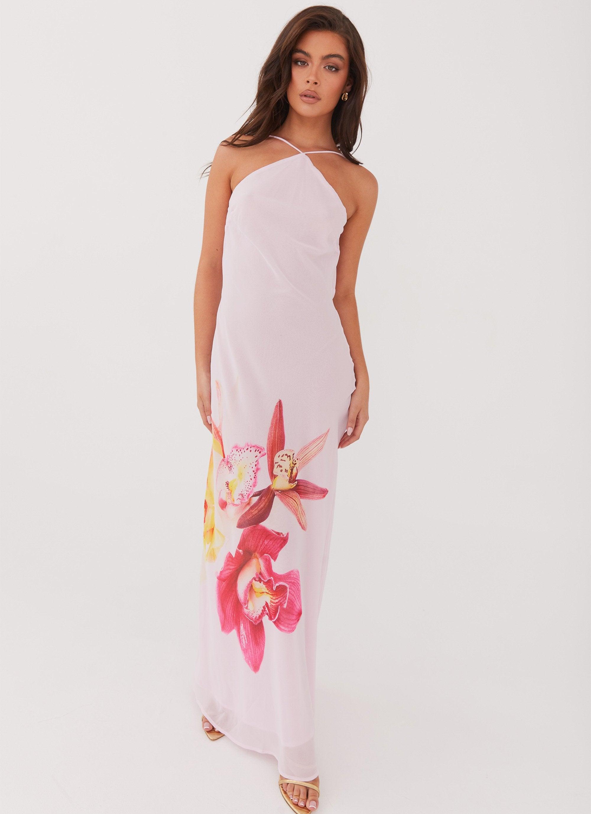 Blossom Hearts Maxi Dress - Pink Peony Product Image