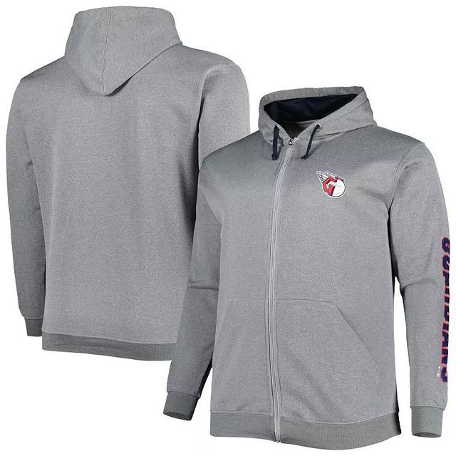 Mens Profile Ash Cleveland Guardians Big & Tall Pullover Hoodie Product Image