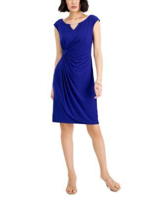 Petite Cap Sleeve Side Tab Dress Product Image