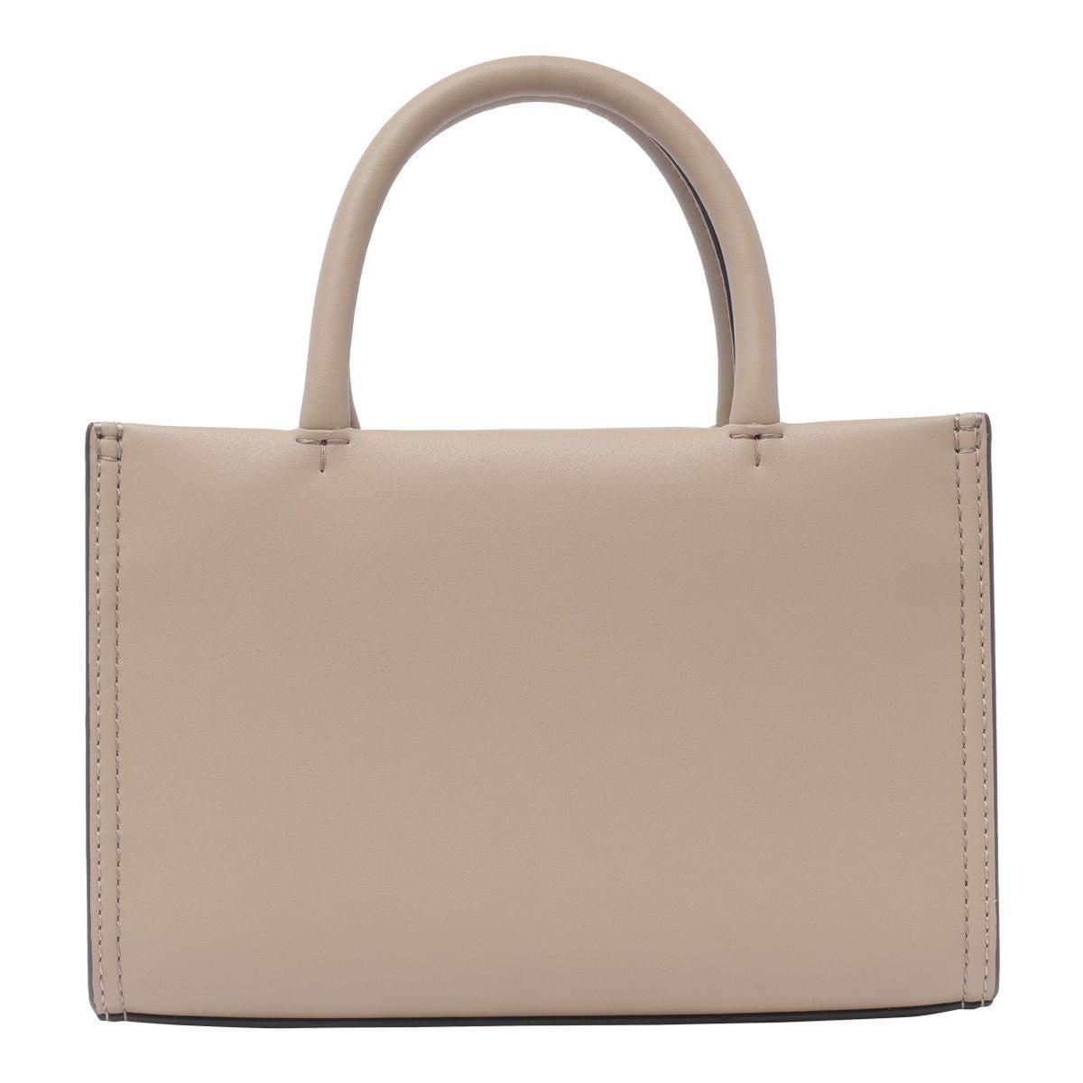 Open Top Mini Tote Bag In Beige Product Image