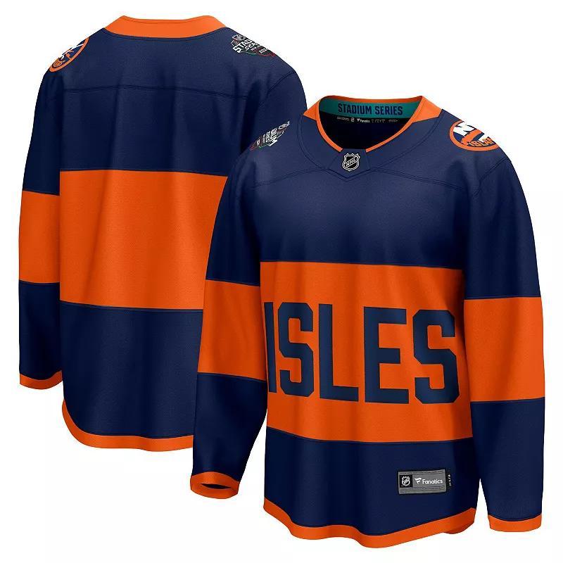 Mens Fanatics Branded Navy New York Islanders 2024 NHL Stadium Series Breakaway Jersey Isl Blue Product Image