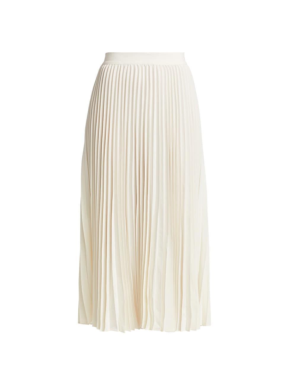 Womens Essentials Elastic-Waist Pleated Skirt Product Image