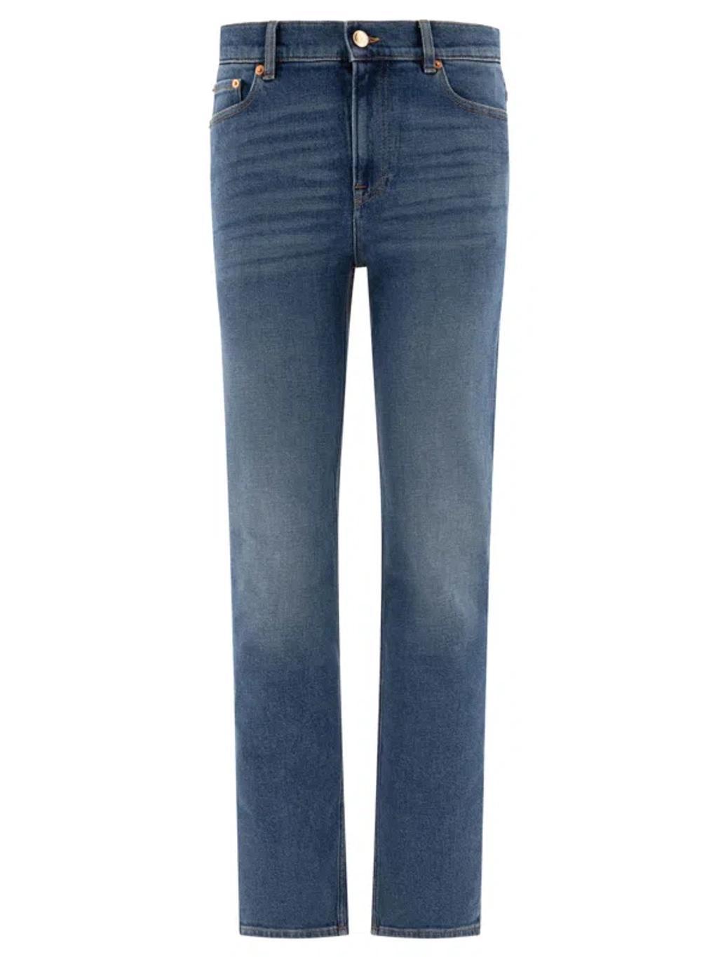 Straight Leg Jeans In Blue product image