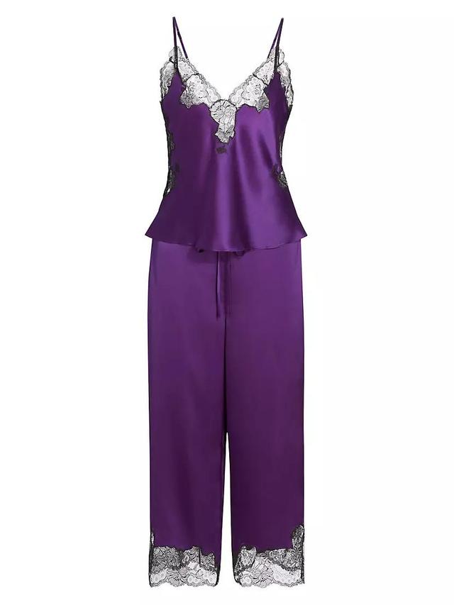 Lolita Silk & Lace Sleeveless Pajamas Product Image