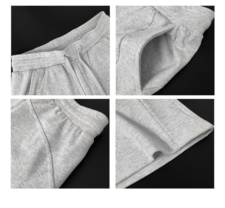 Drawstring-Waist Flared Sweatpants Product Image