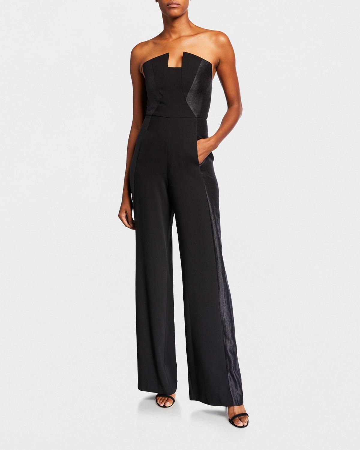 Black Halo Lena Strapless Jumpsuit Product Image