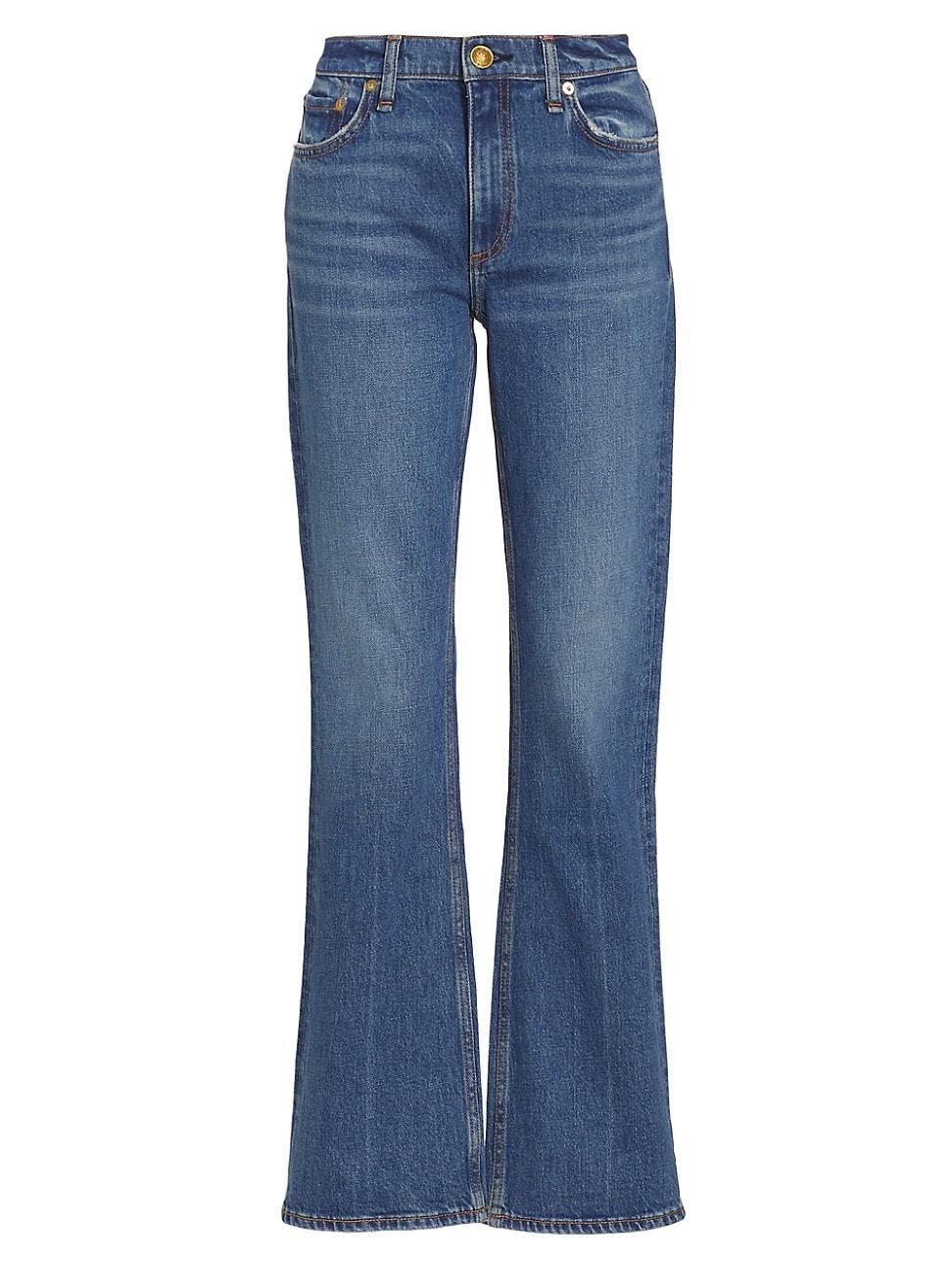 Womens Peyton Bootcut Mid-Rise Jeans Product Image