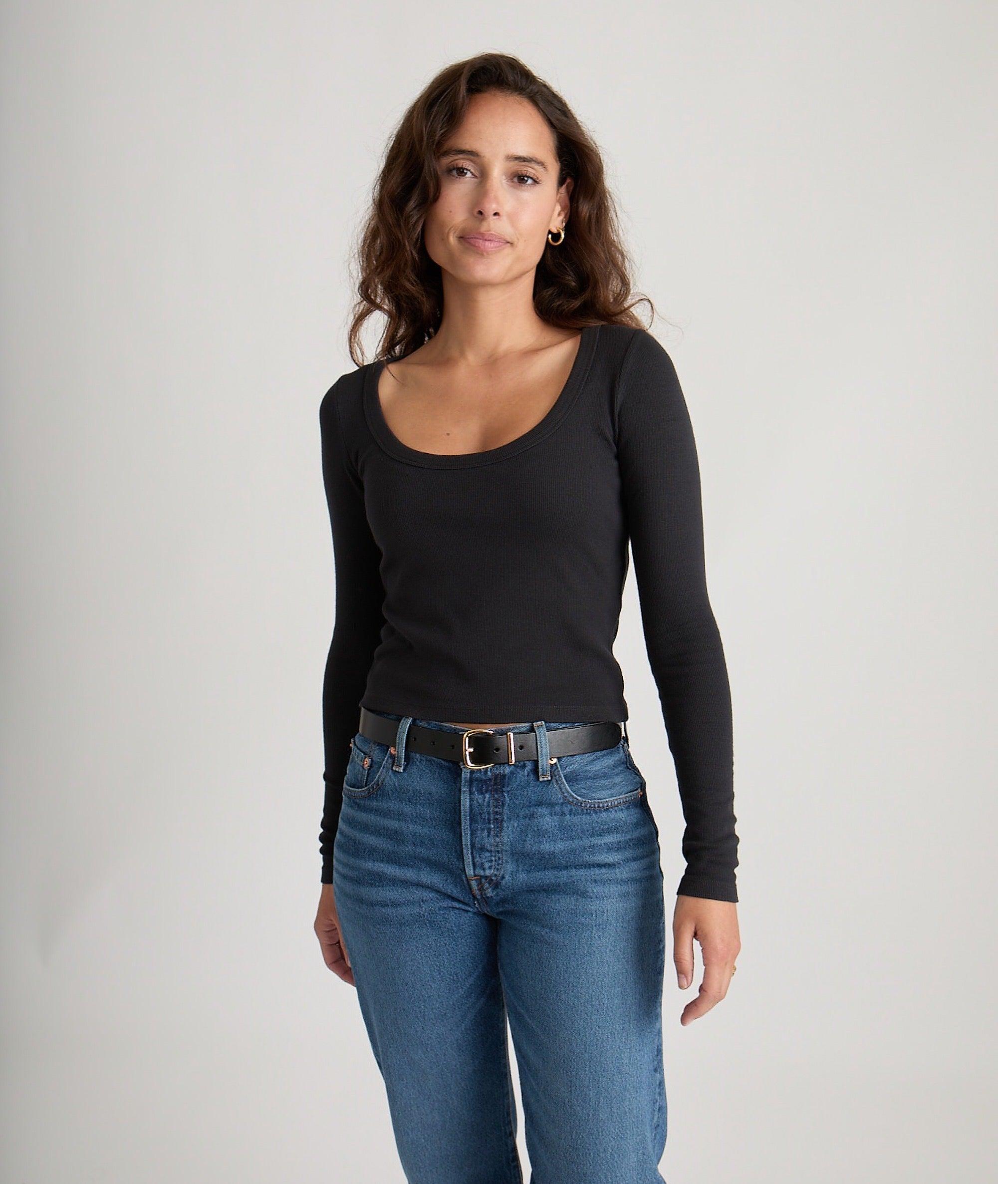 Lexi Rib Sun-In Scoop Tee Product Image