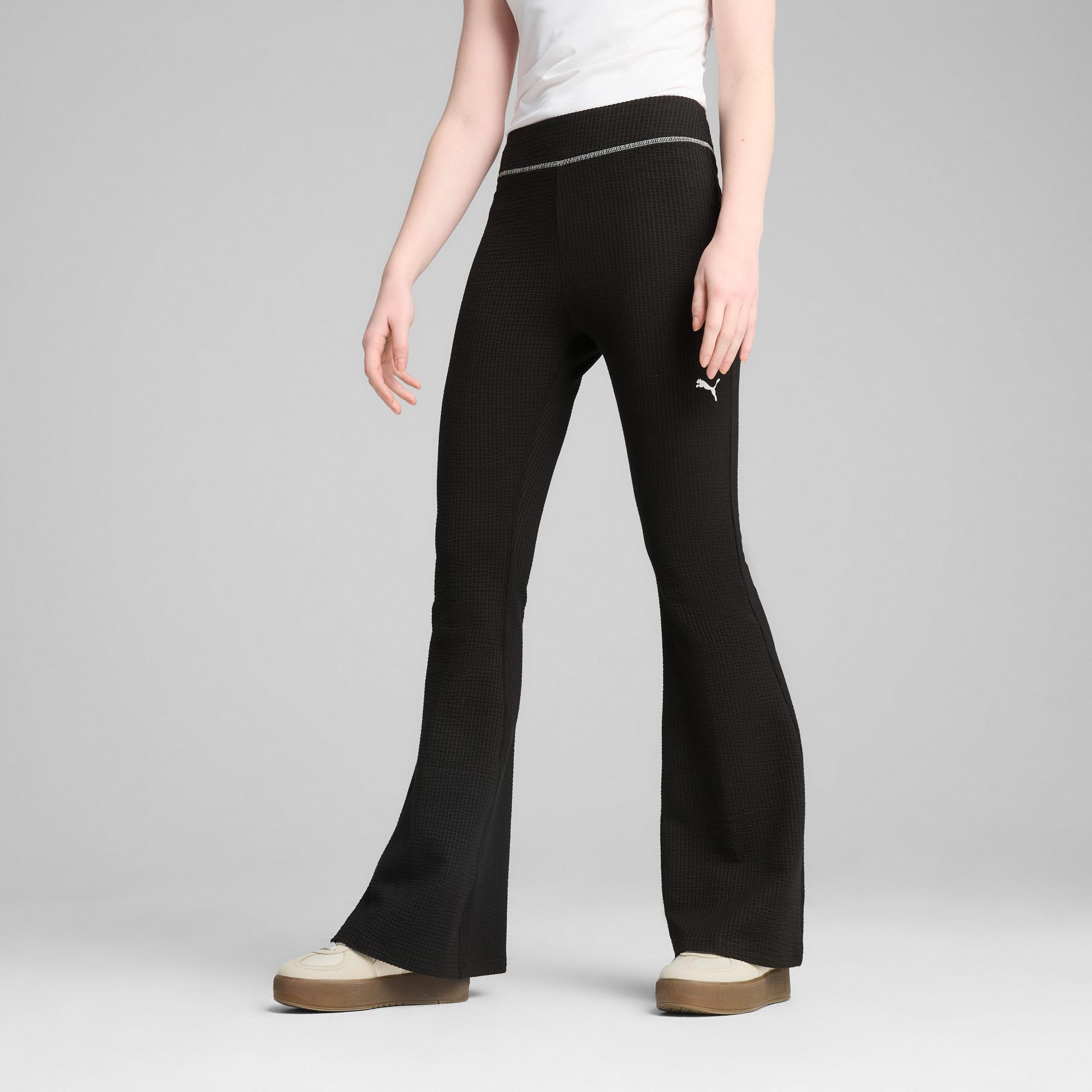 DARE TO Women's Textured Flared Leggings Product Image