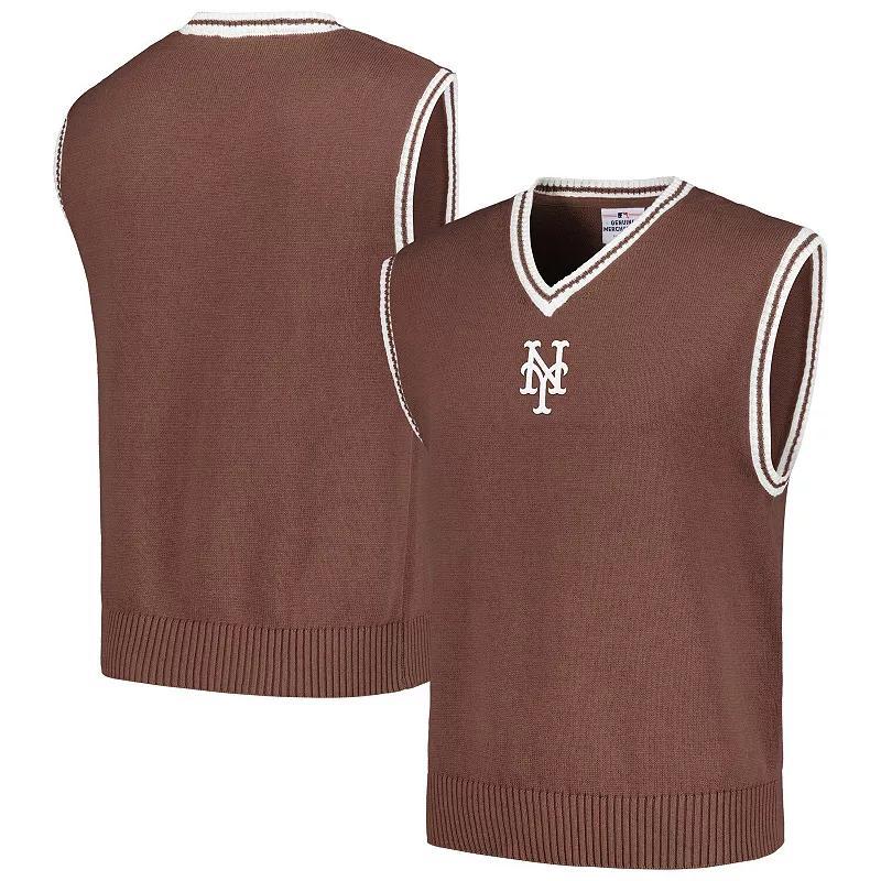 Mens PLEASURES New York Mets Knit V-Neck Pullover Sweater Vest Product Image