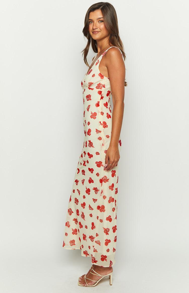 Alonica Rosie Cream Maxi Dress Product Image