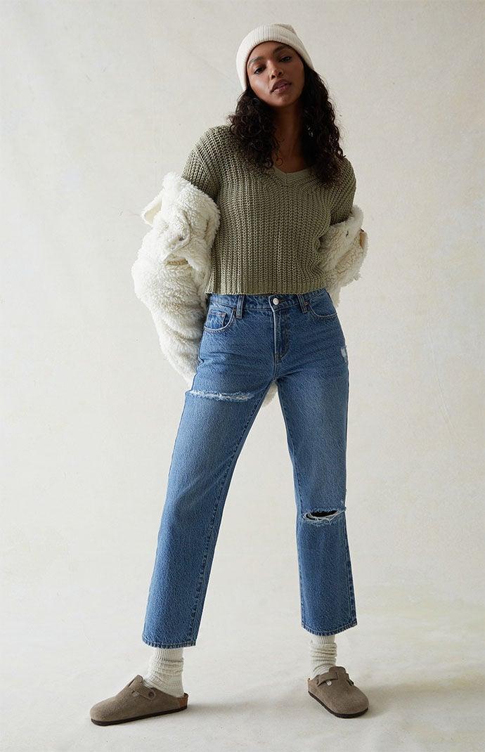 Women's Ripped '90s Straight Leg Jeans - product image