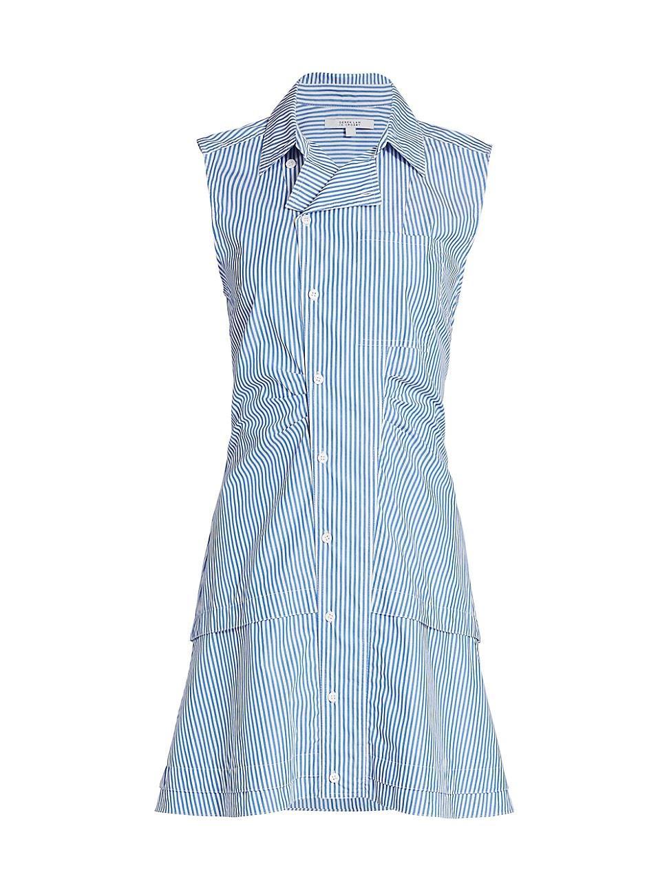 Womens Satina Striped Shirt Dress product image