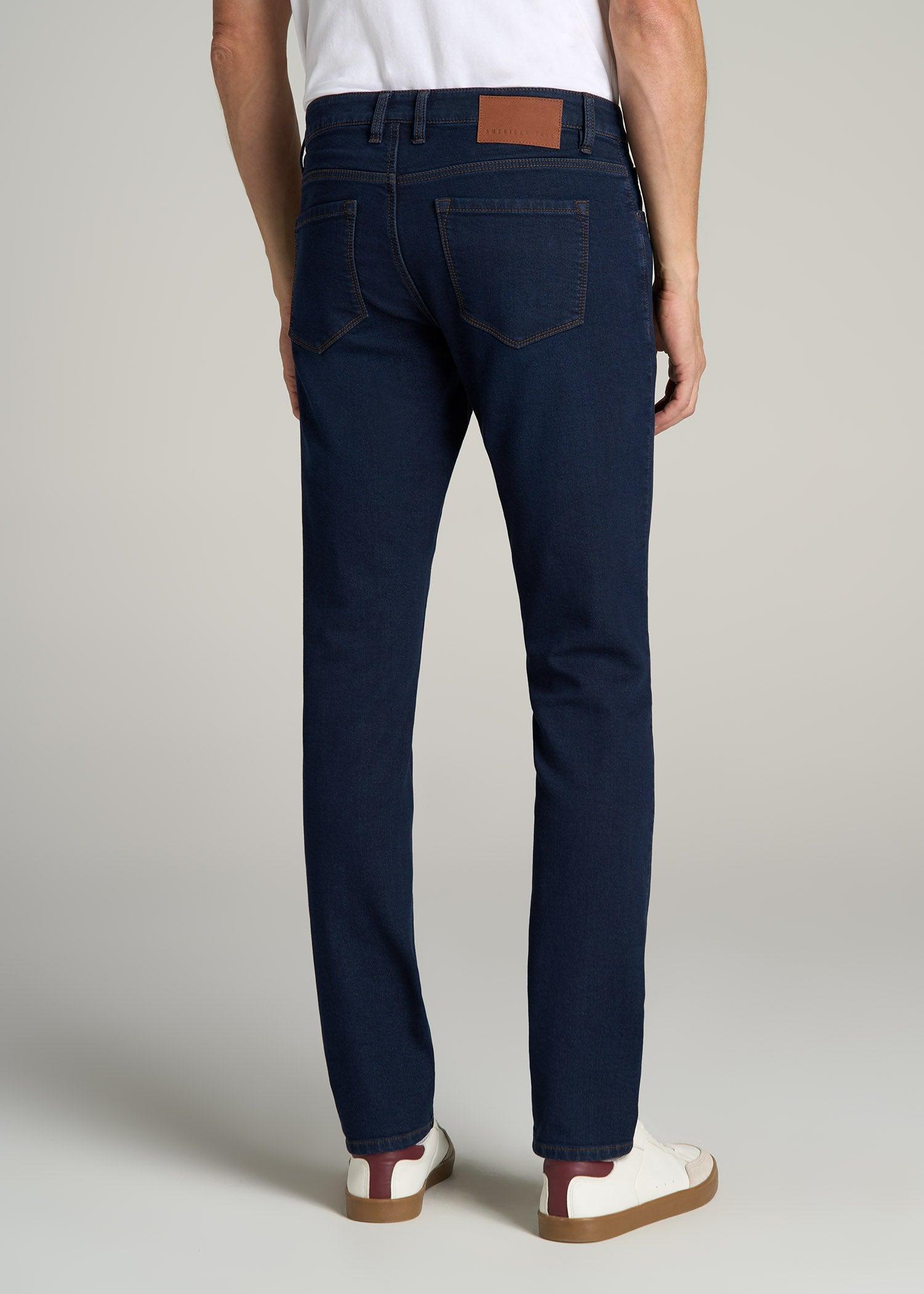 Carman TAPERED Fleeced Jeans for Tall Men in Rockies Blue Male Product Image