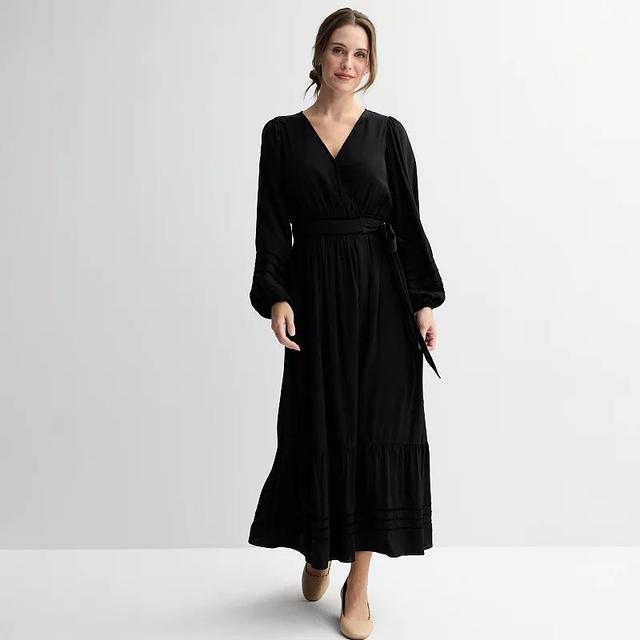 Womens Farmers Market Velvet Trimmed Maxi Dress Product Image