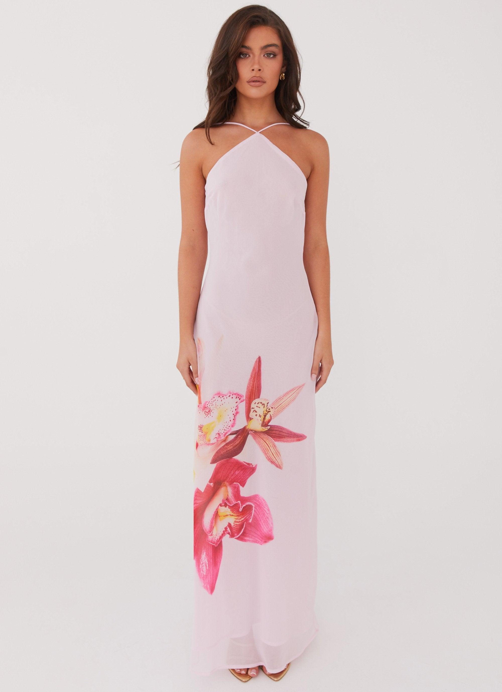 Blossom Hearts Maxi Dress - Pink Peony Product Image