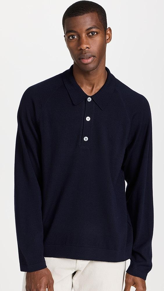 Officine Generale Kass Polo Merino Wool Sweater | Shopbop Product Image