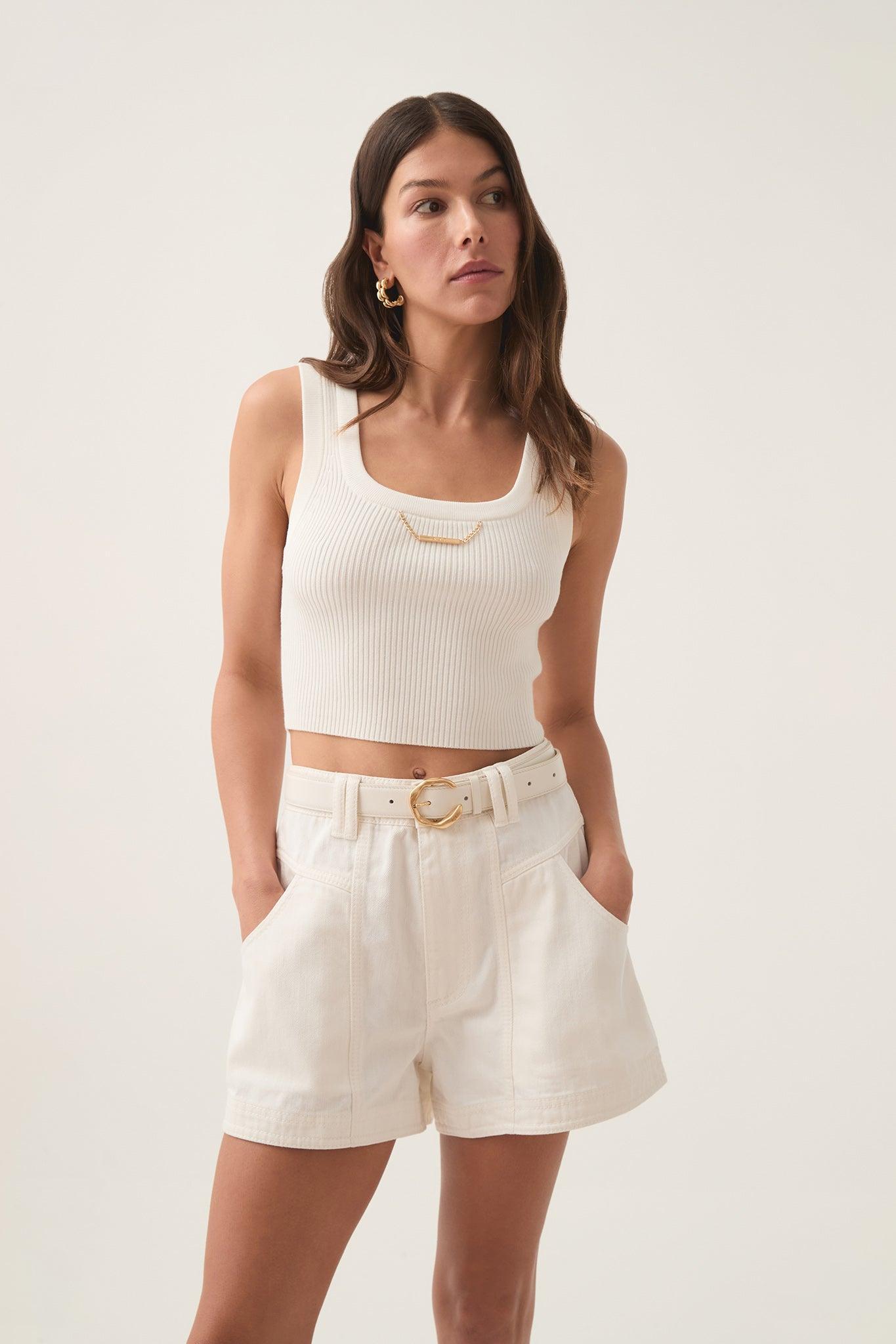 Estella Cropped Knit Tank product image