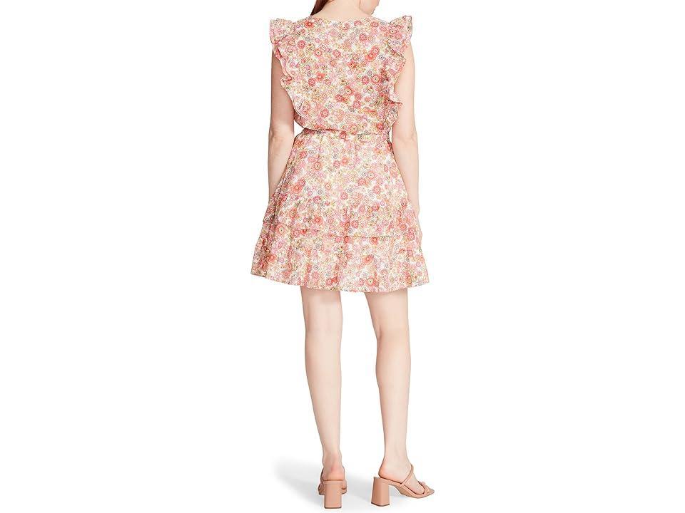 Steve Madden Kianna Dress (White Ditsy Flora) Women's Clothing Product Image