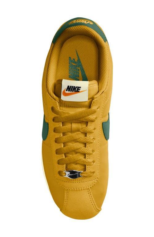 NIKE Yellow Cortez Textile Sneakers Product Image