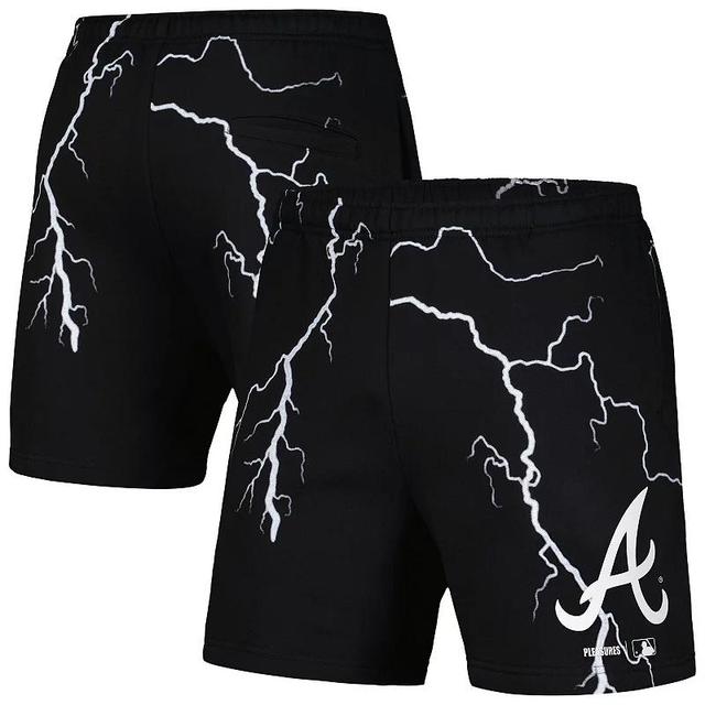 Mens PLEASURES Atlanta Braves Lightning Shorts Product Image