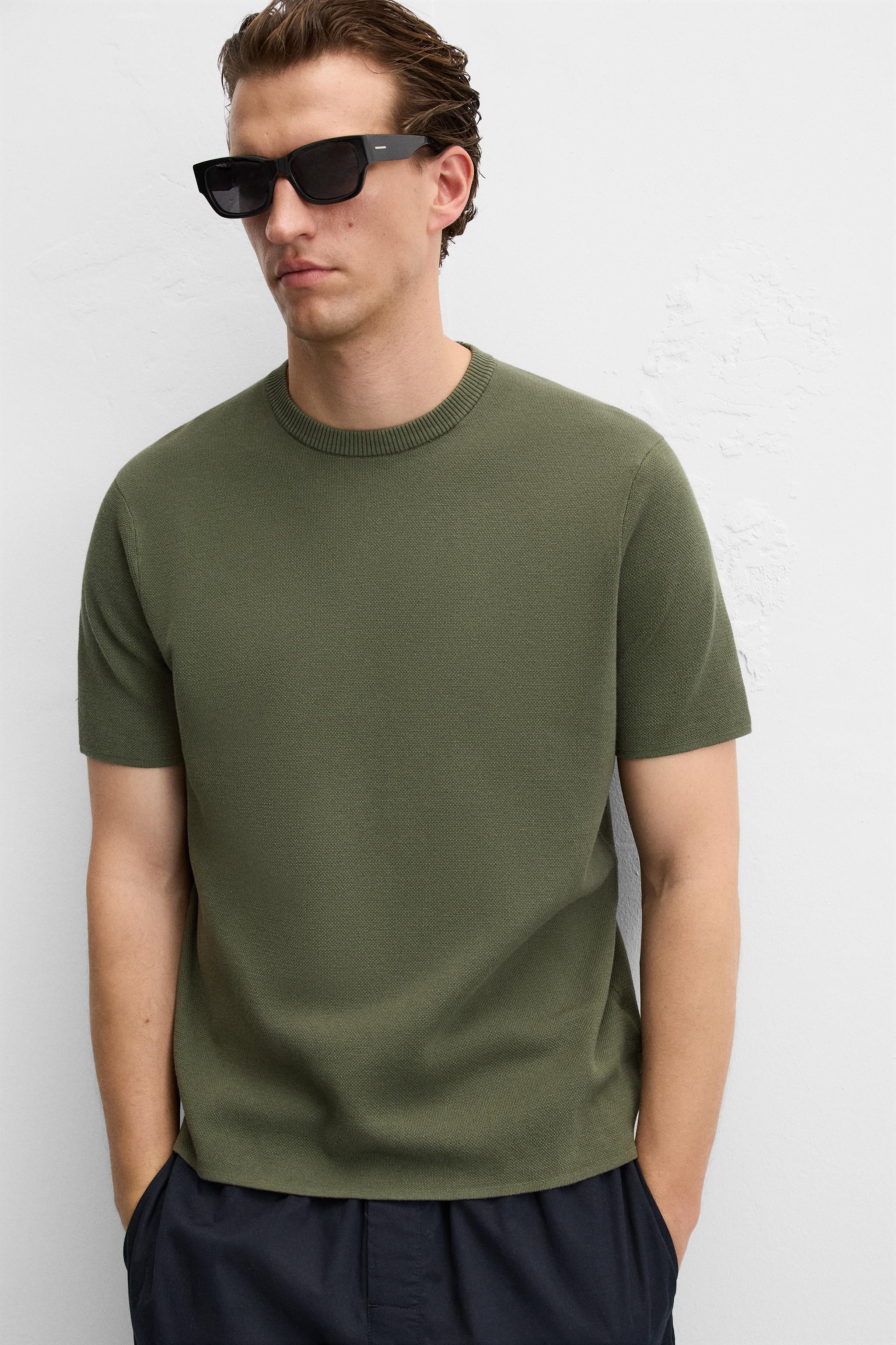 TEXTURED KNIT T-SHIRT Product Image