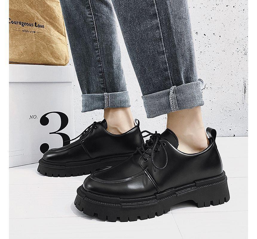 Platform Lace-Up Shoes Product Image