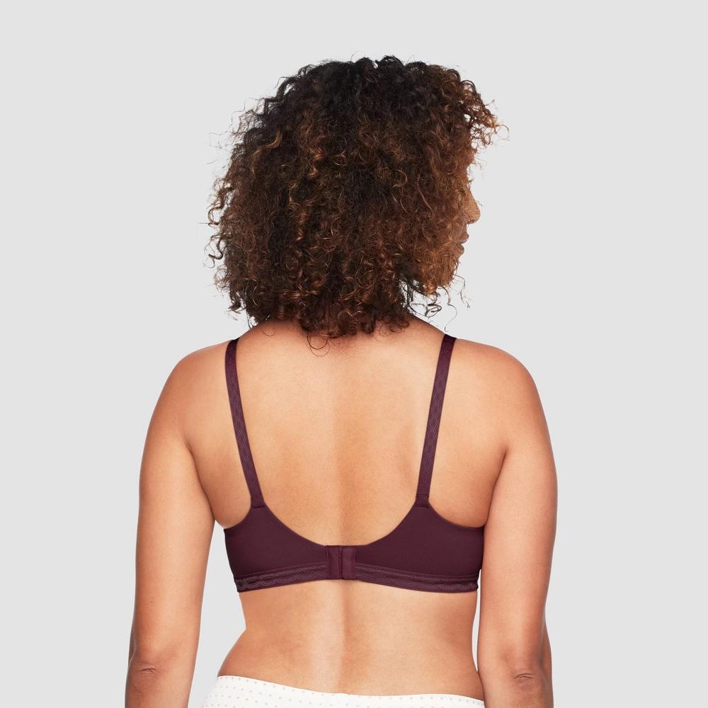 Simply Perfect by Warner's Women's Supersoft Wireless Lightly Lined Comfort Bra RM1691T - Wine Red 40C Product Image