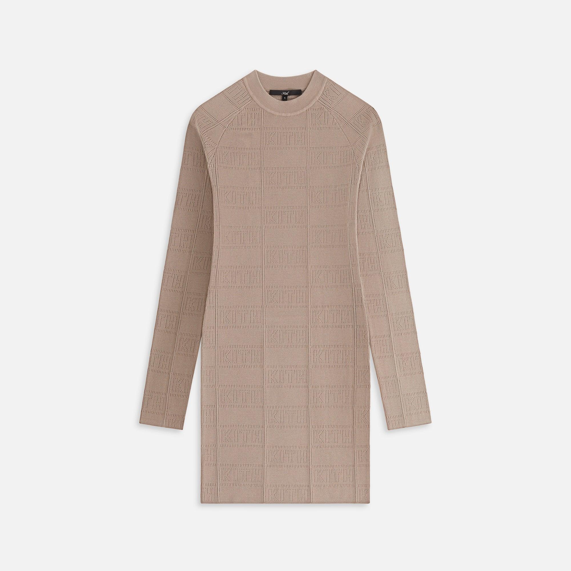 Kith Women Cassan Monogram Pointelle Dress - Wren Female Product Image