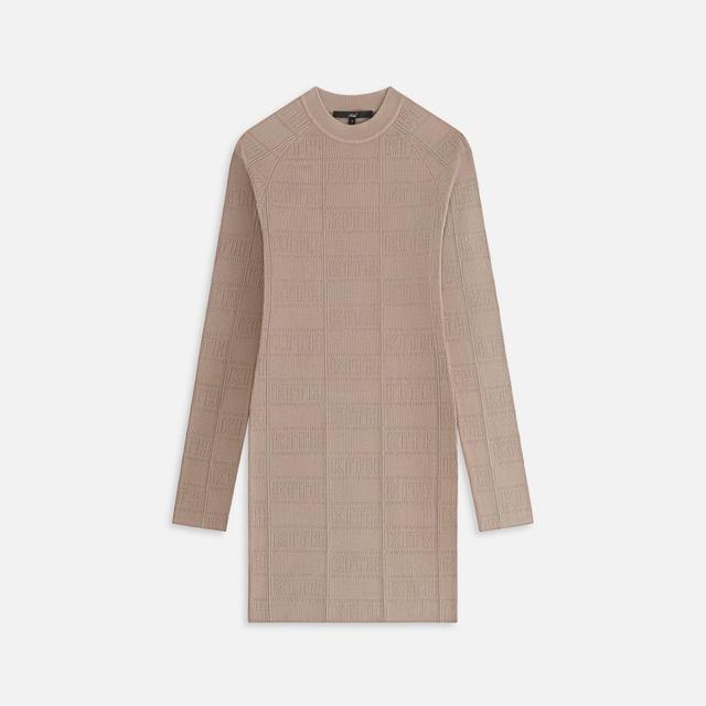 Kith Women Cassan Monogram Pointelle Dress - Wren Female Product Image