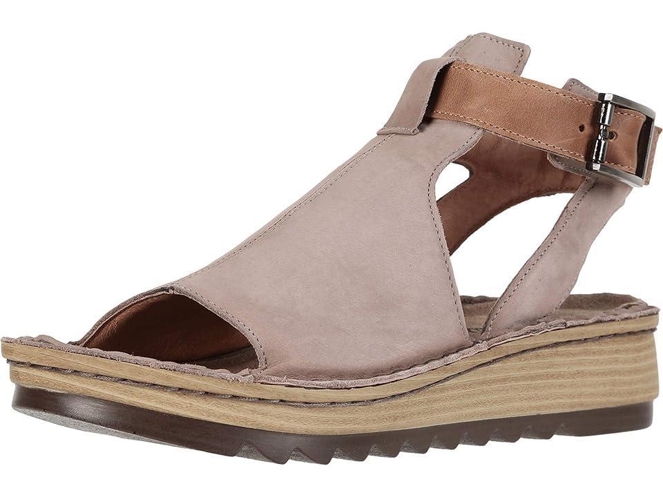 Naot Verbena (Stone Nubuck/Latte Brown Leather) Women's Shoes Product Image