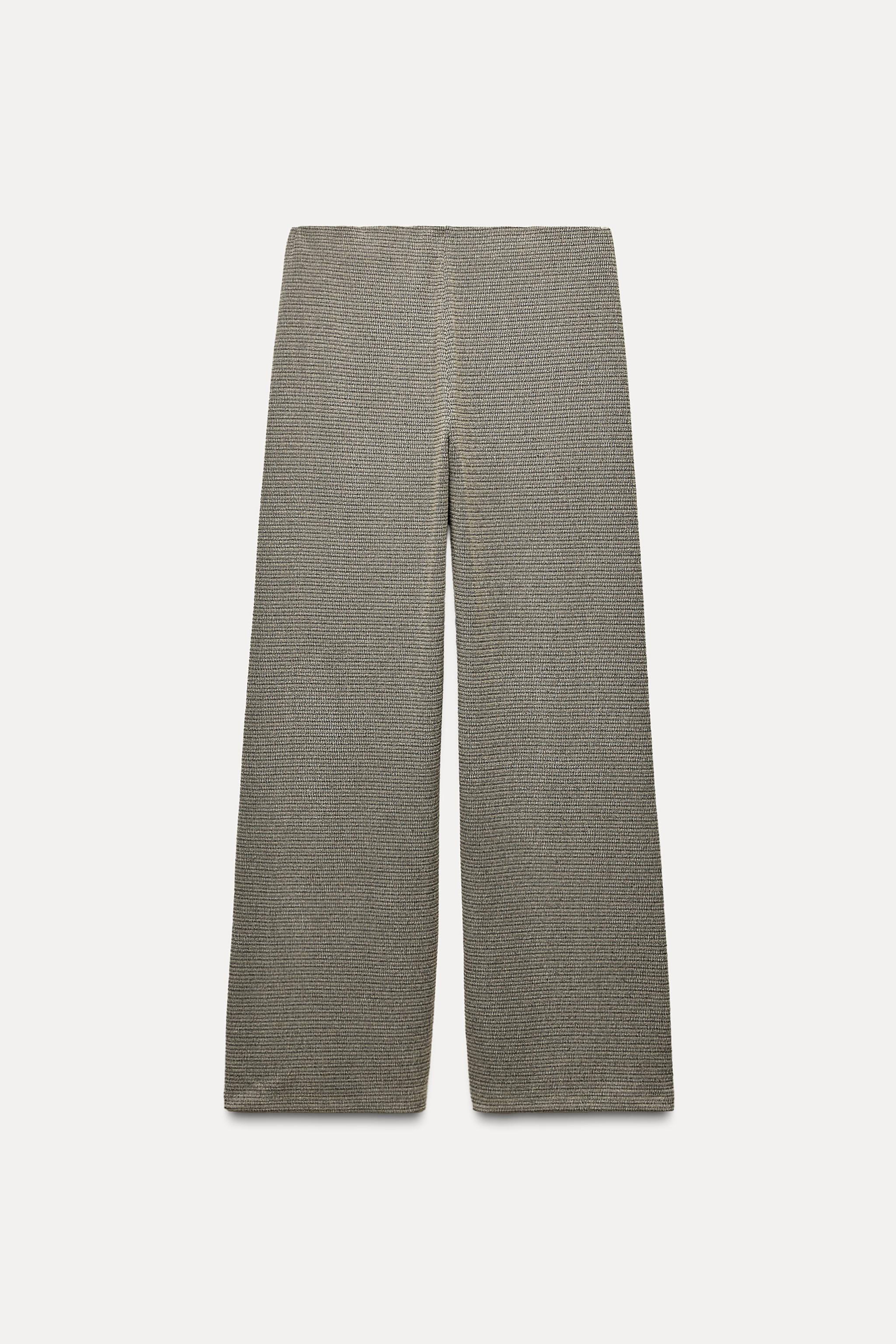 TEXTURED WIDE LEG PANTS Product Image