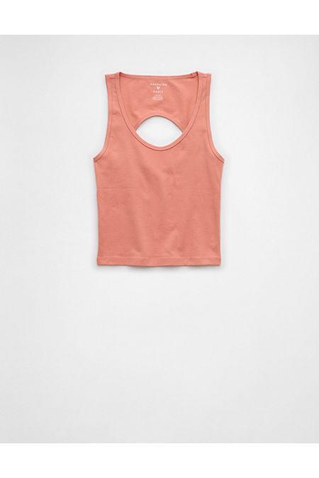 AE Open Back Cropped Tank Top Women's Product Image