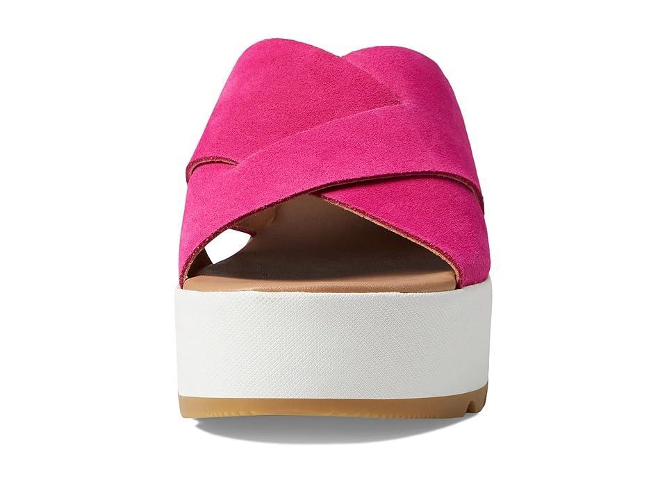 SOREL Cameron Flatform Mule (Fuchsia Fizz/Sea Salt) Women's Clog/Mule Shoes Product Image