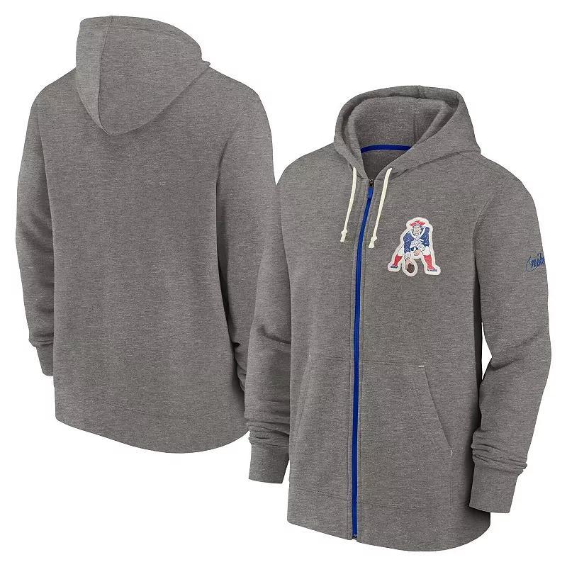 Mens Nike Heather Charcoal New Orleans Saints Historic Lifestyle Full-Zip Hoodie Product Image