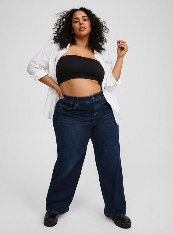 High-Rise Wide-Leg Bombshell Wide Leg Jeans Product Image