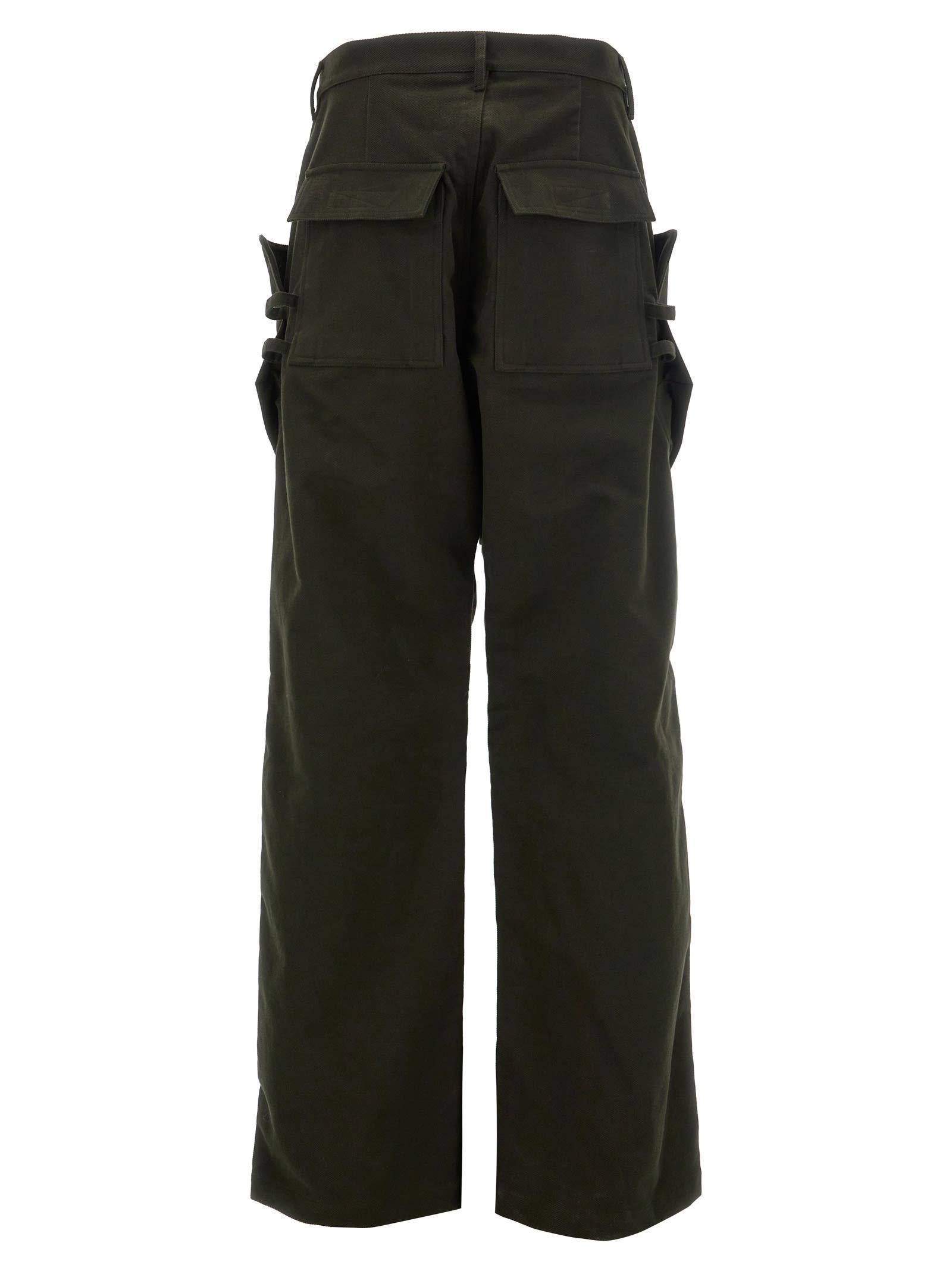 RICK OWENS Green Porterville Stefan Cargo Pants Product Image