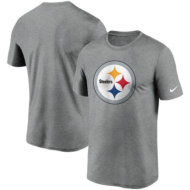 Mens Nike Charcoal Dallas Cowboys Wordmark Legend Performance T-Shirt Grey Product Image