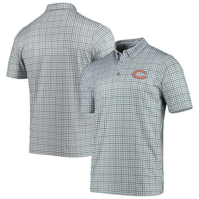 Mens Antigua Gray/Navy Chicago Bears Deliver Button-Down Polo Product Image