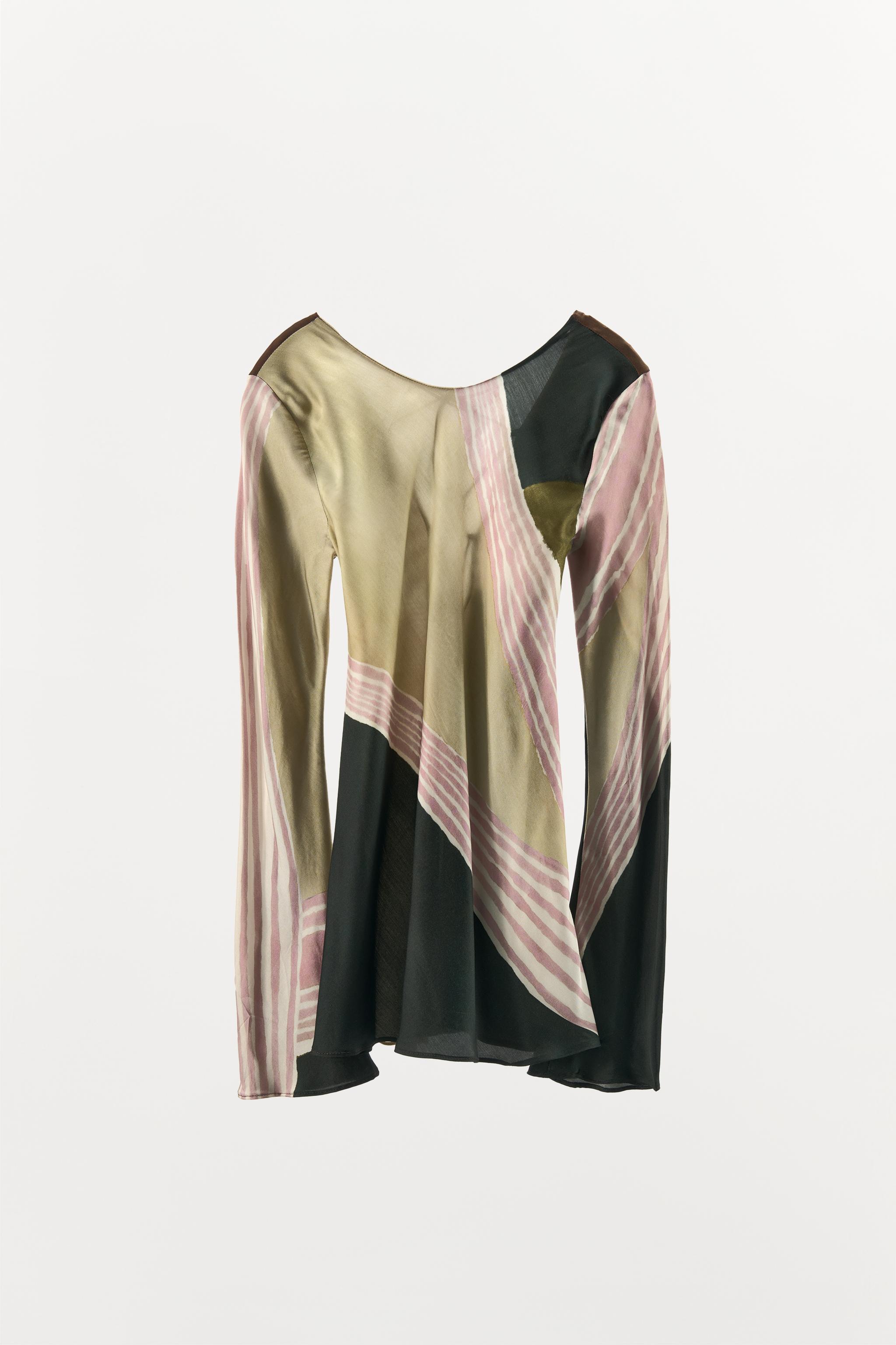 PRINTED SATIN EFFECT TOP Product Image