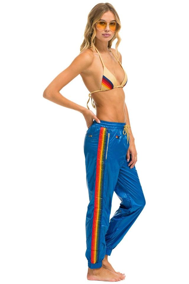 5 STRIPE WIND PANT - SNORKEL BLUE GLOSSY Female Product Image