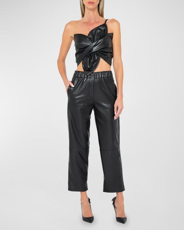 Cedar Faux Leather Pants Product Image