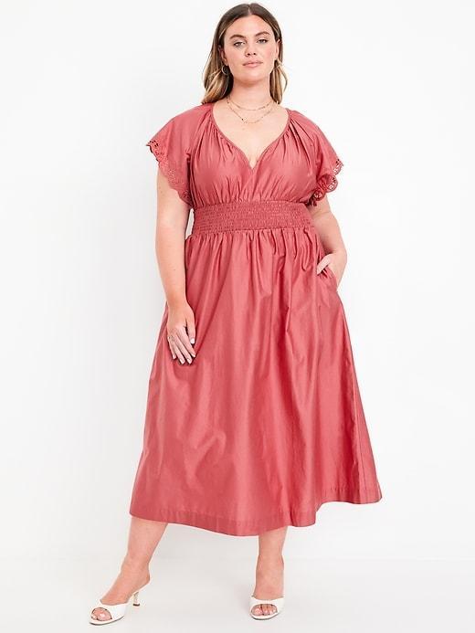 Waist-Defined Midi Dress Product Image