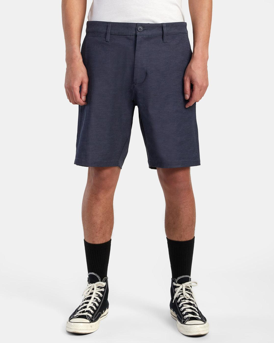 Back In Hybrid 19" Shorts - Denim Heather Product Image