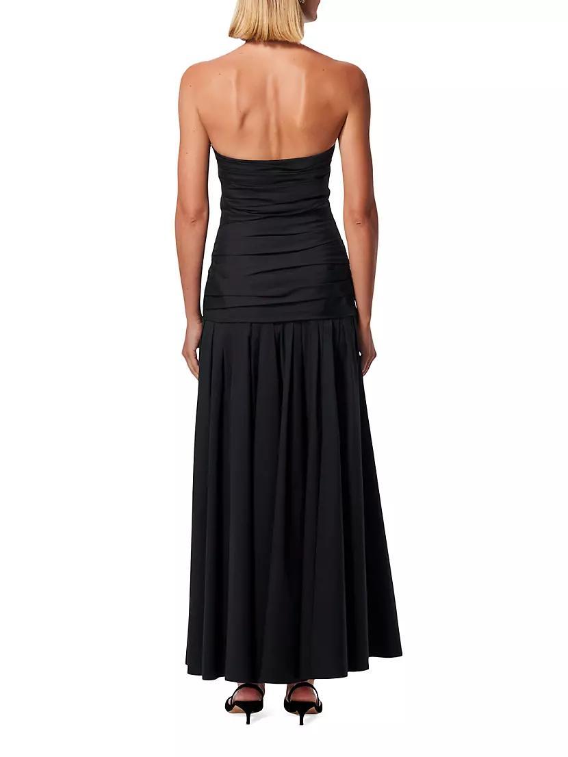 Knotted Cotton-Blend Halter Gown Product Image