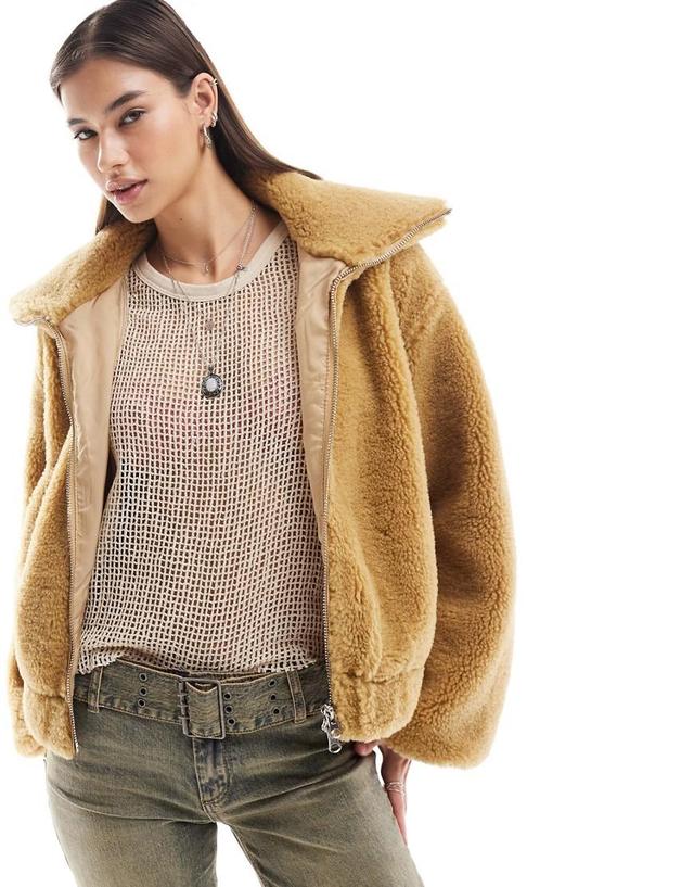 Free People Get Cozy Faux Shearling Jacket Product Image